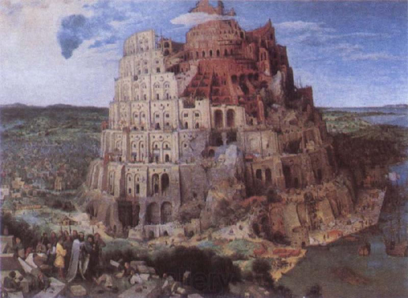 BRUEGHEL, Pieter the Younger The Tower of Babel Norge oil painting art